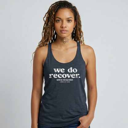 We Do Recover Sober Tank Top back view (view 7)