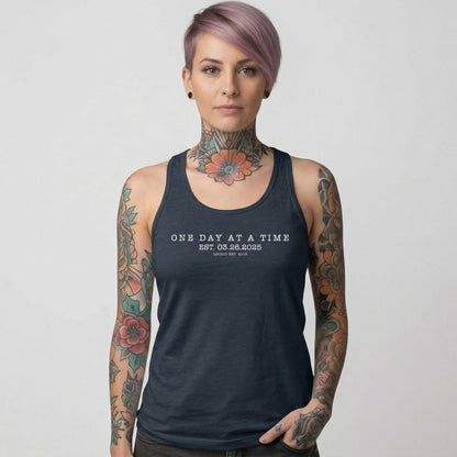 One Day At a Time Sober Tank Top product photo (view 10)