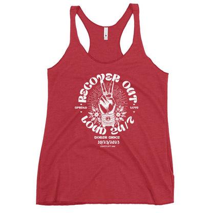 Recover Out Loud Sober Tank Top graphic detail (view 14)