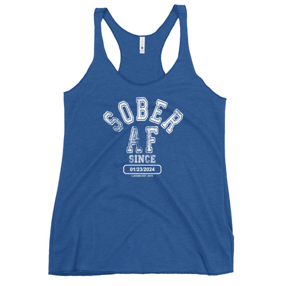 Sober AF Since Sober Tank Top graphic detail (view 14)