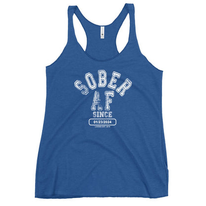 Sober AF Since Sober Tank Top graphic detail (view 14)