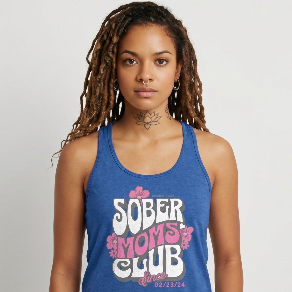 Sober Moms Sober Tank Top close-up view (view 12)