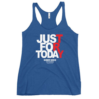 Just Try For Today Sober Tank Top lifestyle view (view 5)