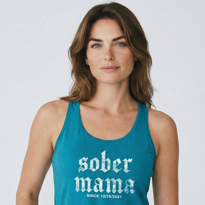 Sober Mama Sober Tank Top featuring the design (view 21)