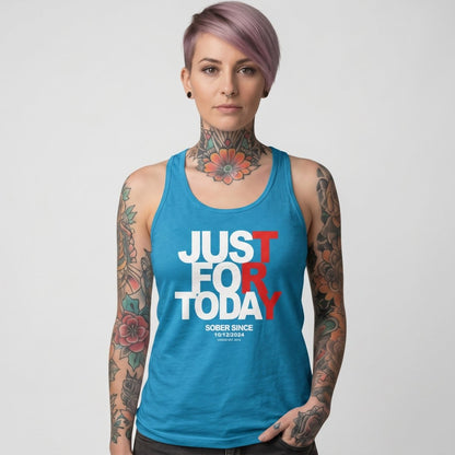 Just Try For Today Sober Tank Top fit detail (view 19)