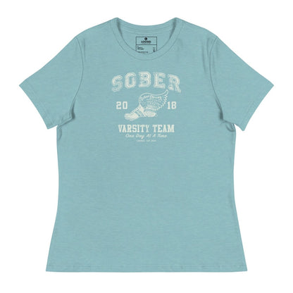 Sober Varsity Relaxed Sober Sober T Shirt flat lay styled image (view 3)