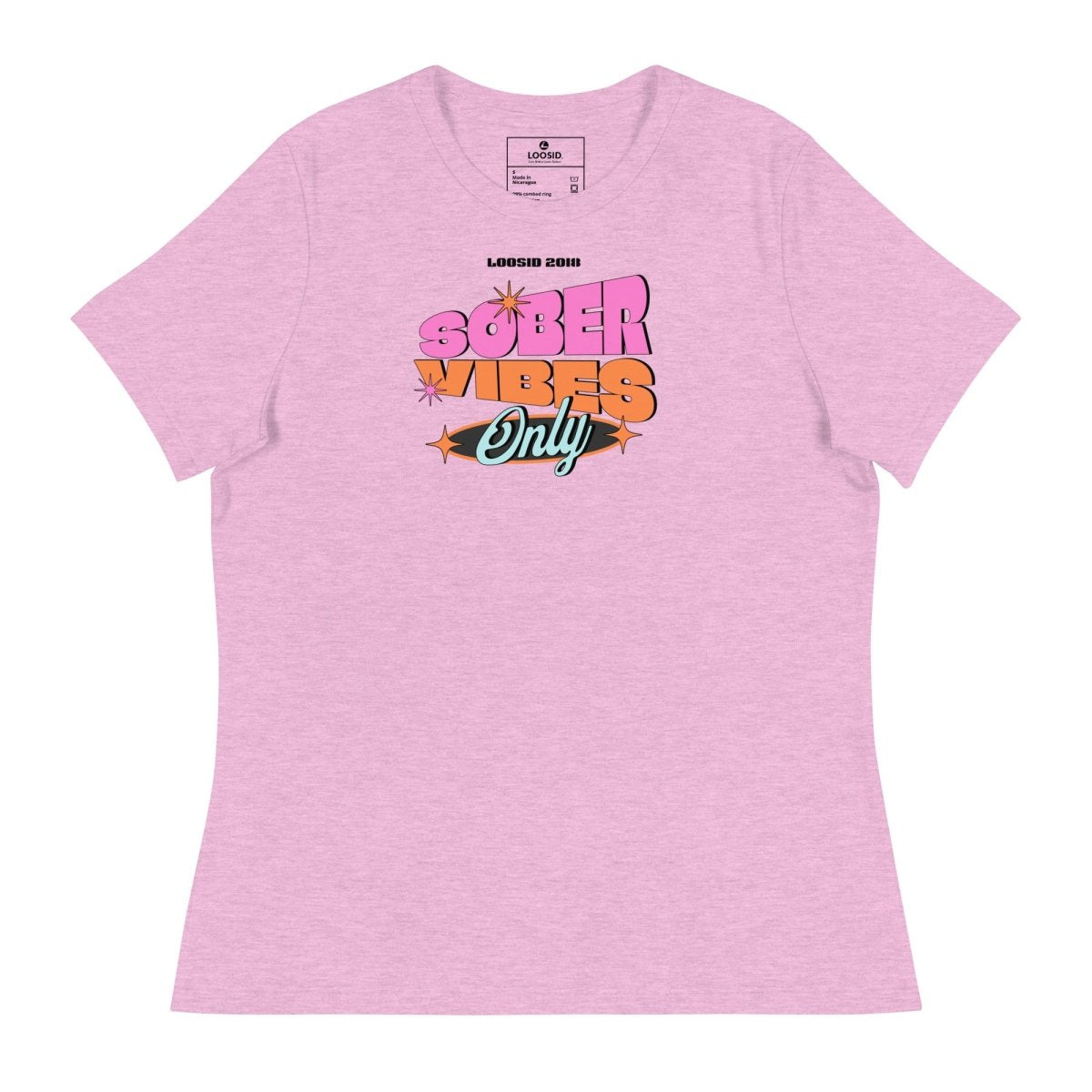 Loosid Sober Vibes Relaxed Sober Sober T Shirt featuring the design