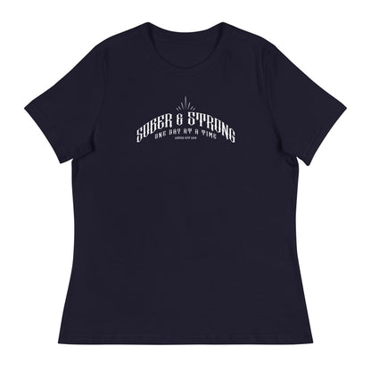Sober & Strong Sober T Shirt flat lay styled image (view 3)