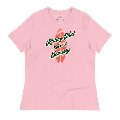 Sobriety Wave Women's Sober Sober T Shirt side view (view 6)